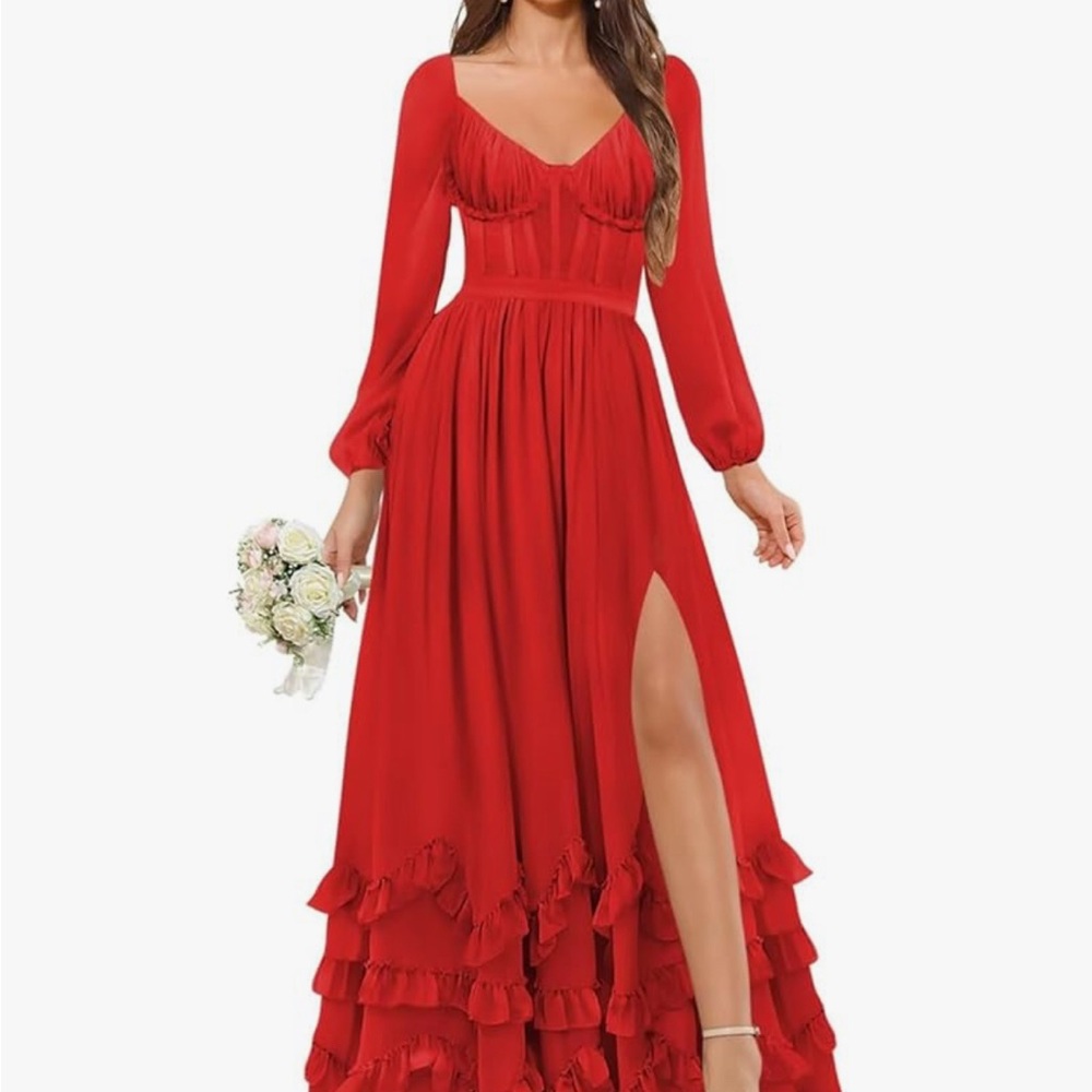 Elegant Red Gown
